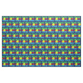 Peace Liebe Tennis Stoff (Fat Quarter (45,7 x 55,9 cm))