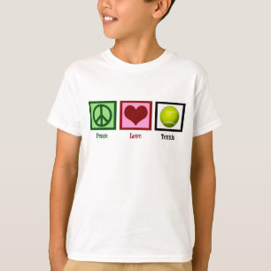 Peace Liebe Tennis T-Shirt