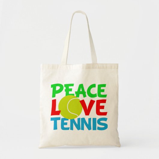 Peace Liebe Tennis Tragetasche (Vorne)