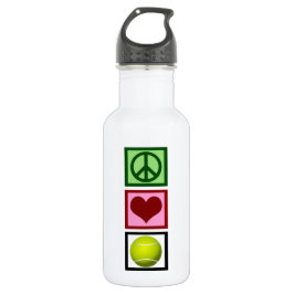 Peace Liebe Tennis Trinkflasche