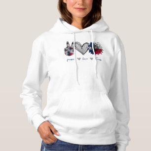 Peace Liebe Texas Flag Sonnenblume Hoodie