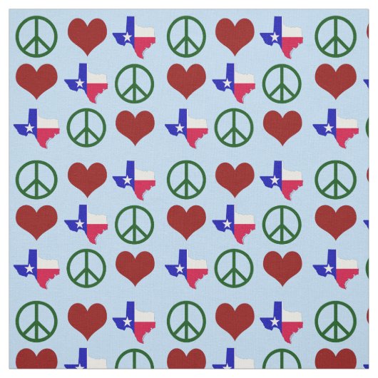 Peace Liebe Texas Pattern Stoff (Muster)