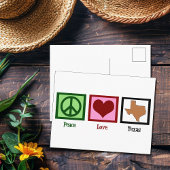 Peace Liebe Texas Postkarte