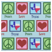 Peace Liebe Texas Proud Texan Stoff (Nahaufnahme)