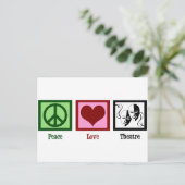Peace Liebe Theater Company Postkarte (Stehend Vorderseite)
