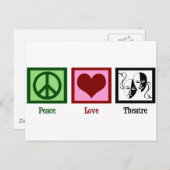 Peace Liebe Theater Company Postkarte (Vorne/Hinten)
