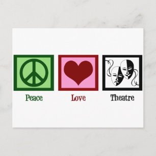 Peace Liebe Theater Company Postkarte