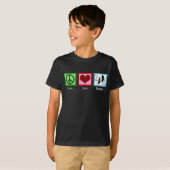 Peace Liebe Theater Kinder T-Shirt (Vorne ganz)