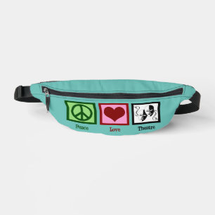 Peace Liebe Theater Niedlicher Aquamariner Schausp Bauchtasche