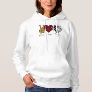 Peace Liebe Tiger Animal Face Tiger Lover Hoodie