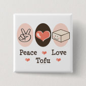 Peace Liebe Tofu Button (Vorderseite)