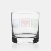Peace Liebe Toxicology Niedlich Toxicologist Whiskyglas (Rückseite)