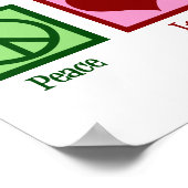 Peace Liebe Toxicology Poster (Ecke)