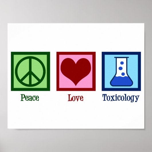 Peace Liebe Toxicology Poster (Vorne)