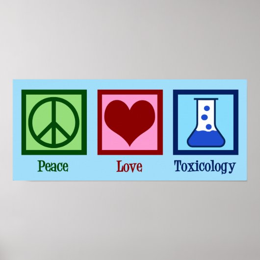 Peace Liebe Toxicology Poster (Vorne)