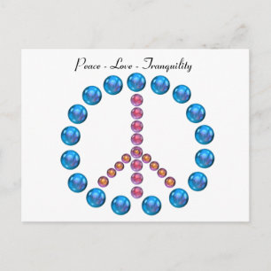 Peace Liebe Tranquility Symbol Postkarte