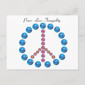 Peace Liebe Tranquility Symbol Postkarte (Vorderseite)