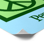 Peace Liebe Trockenreinigung Poster (Ecke)