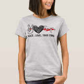 Peace Liebe True Crime T - Shirt (Vorderseite)