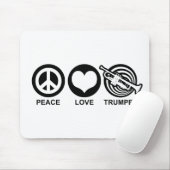 Peace Liebe Trumpet Mousepad (Mit Mouse)