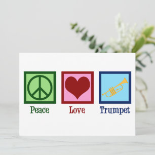 Peace Liebe Trumpet Niedliche Band Weihnachten