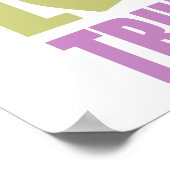 Peace Liebe Trumpet Poster (Ecke)