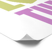 Peace Liebe Tumble Poster (Ecke)