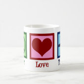 Peace Liebe Turbine Fan Kaffeetasse (Mittel)