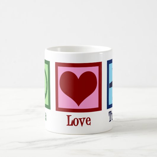 Peace Liebe Turbine Fan Kaffeetasse (Mittel)