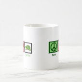 Peace Liebe Turtles Kaffeetasse (Mittel)