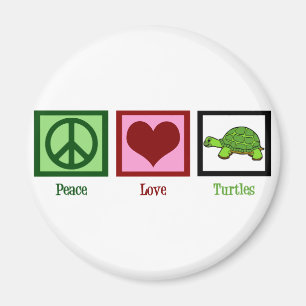 Peace Liebe Turtles Magnet