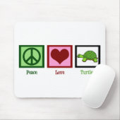 Peace Liebe Turtles Mousepad (Mit Mouse)