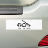 Peace Liebe Ukulele Autoaufkleber (Auf Auto)