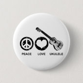 Peace Liebe Ukulele Button (Vorderseite)