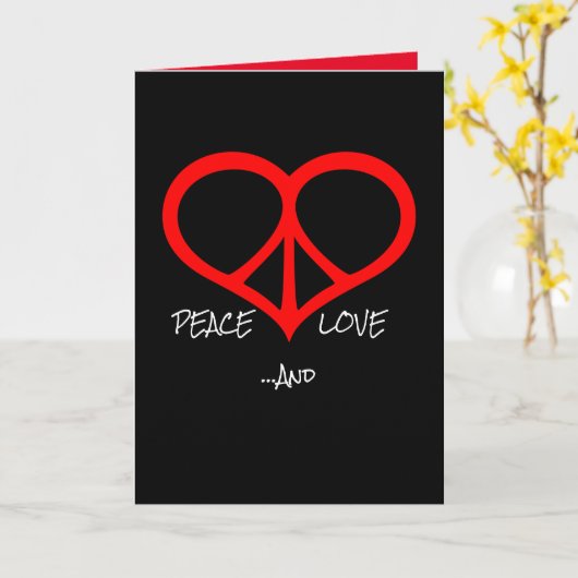 Peace Liebe und ich bedaure Karte (Gelbe Blume)