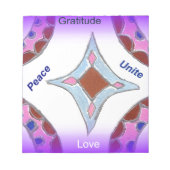 Peace Liebe Unity hakuna matata .png Notizblock (Vorderseite)