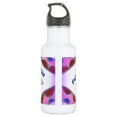 Peace Liebe Unity hakuna matata .png Trinkflasche (Rückseite)