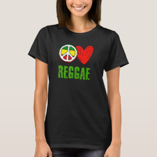 Peace Liebe Unity Reggae Roots Jamaica Rasta Regga T-Shirt