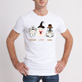 Peace Liebe Vater Funny Halloween T-Shirt