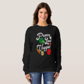 Peace Liebe Veggies Sweatshirt (Vorne ganz)