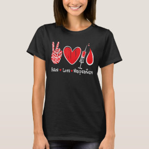 Peace Liebe Venipuncture - Phlebotomist Phlebotomi T-Shirt