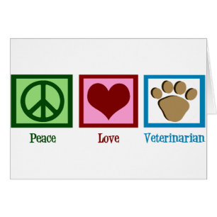 Peace Liebe Veterinary Card