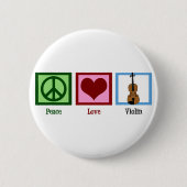 Peace Liebe Violin Button (Vorderseite)