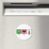 Peace Liebe Violin Magnet (In Situ (Geschirrspüler))