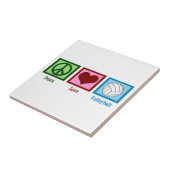 Peace Liebe Volleyball Fliese (Seite)