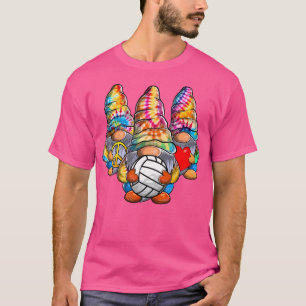Peace Liebe Volleyball Gefärbte Krawatte Spiele fü T-Shirt