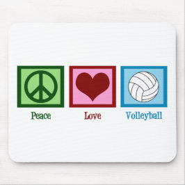 Peace Liebe Volleyball Mousepad