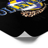 Peace Liebe Volleyball Nani Life Mama Oma Leopar Poster (Ecke)