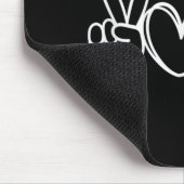 Peace Liebe Volleyball Player Graphic Mousepad (Ecke)