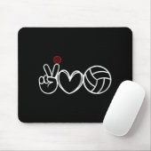 Peace Liebe Volleyball Player Graphic Mousepad (Mit Mouse)